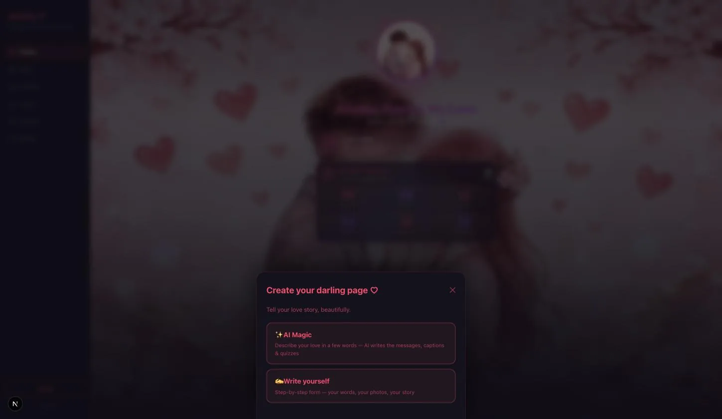 The choice between AI Magic and Write yourself