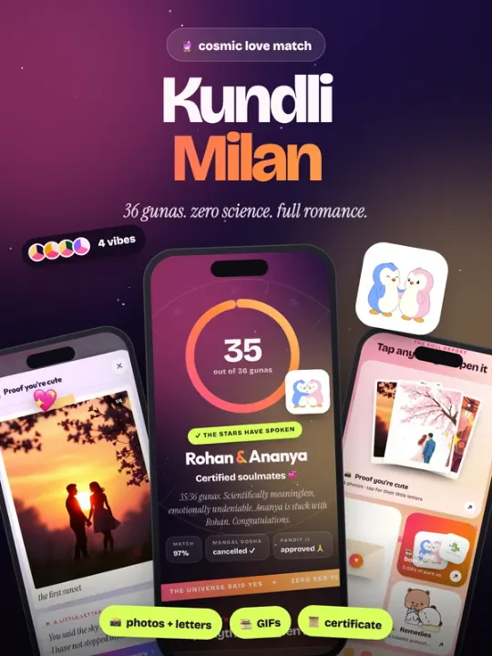 Kundli Milan — Cosmic Love Match