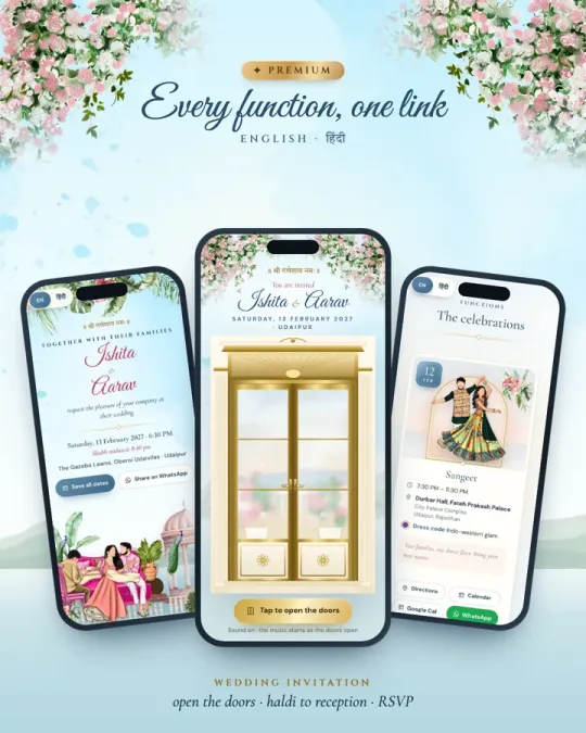 Wedding Invitation ✦ Premium — Every Function, One Link