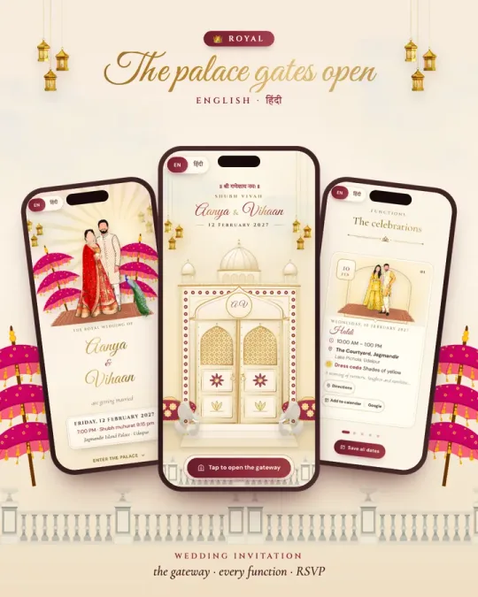Royal Wedding Invitation ✦ — The Palace Experience
